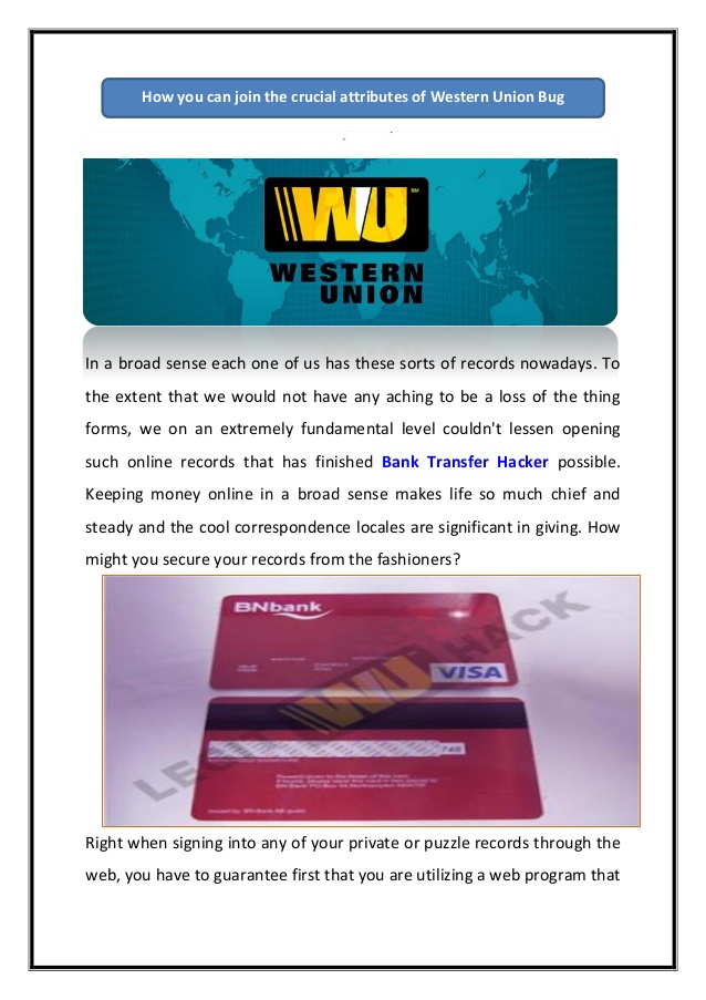 western union bug pro 2015 download